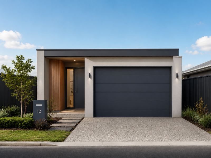 Type A single storey residence facade